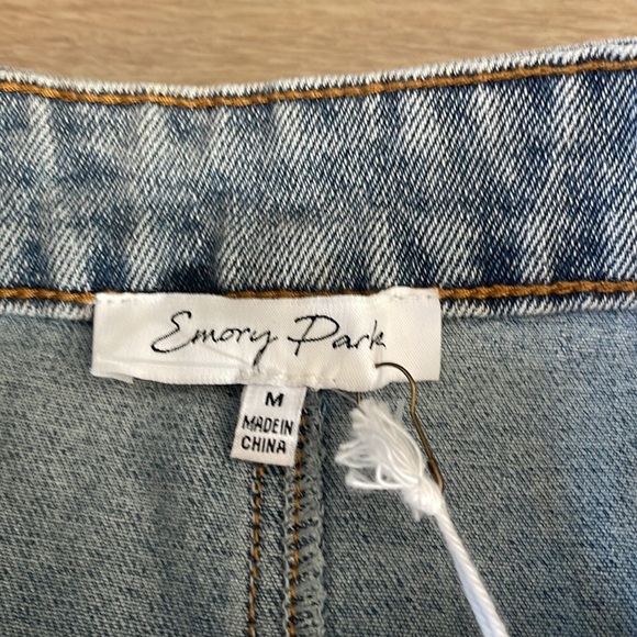 Stitch and Feather Pocket Detail Midi Skirt Medium Denim sz M - Picture 6 of 15